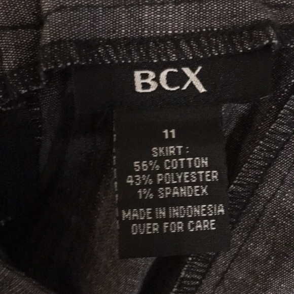 👽 BCX Buckle pencil skirt (11) Charcoal Grey 💖 - Picture 10 of 11